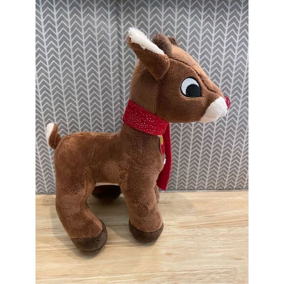 Rudolph the Red-Nosed Reindeer Musical Light Up Plush Stuffed Toy 11” - Picture 7 of 7